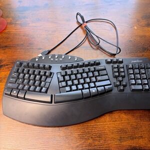 Perixx PERIBOARD-512 Ergonomic Split Keyboard Black USB Wired KU-9938